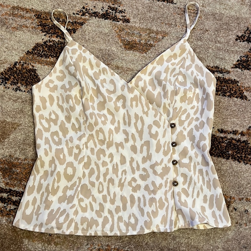 Silk Leopard Tank